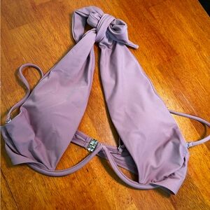 Lilac sexy bikini top with underwire